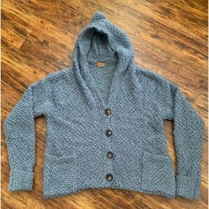 POL NWOT Oversized button down, hooded sweater!  Size S but will fit L